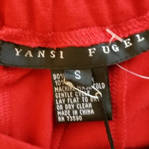 Yansi Fugel Red Midi Flair Skirt - Picture 4 of 6